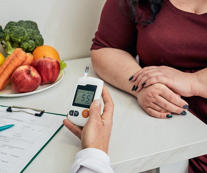 Woman receiving assessment as part of the diabetes prevention program